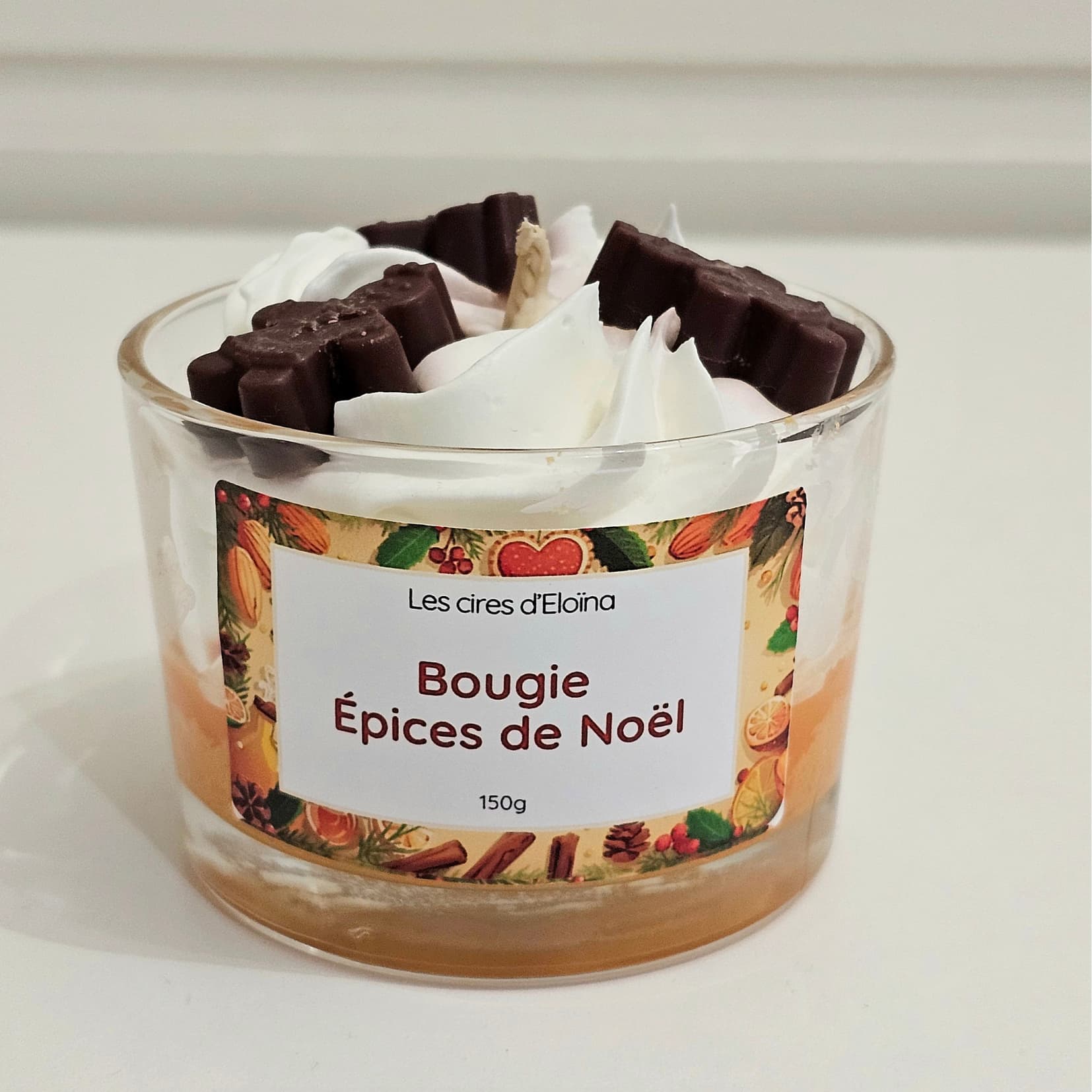 Bougie grand format Épices de Noël