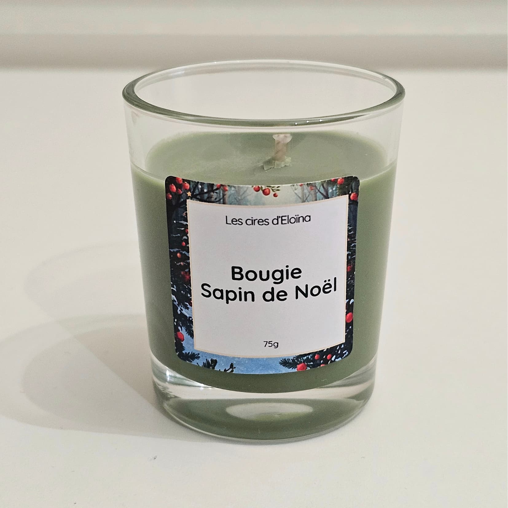 Bougie petit format Sapin de Noël