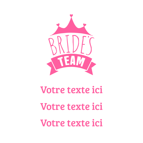 Modèle pour emballage de la bougie nuage Bride's team