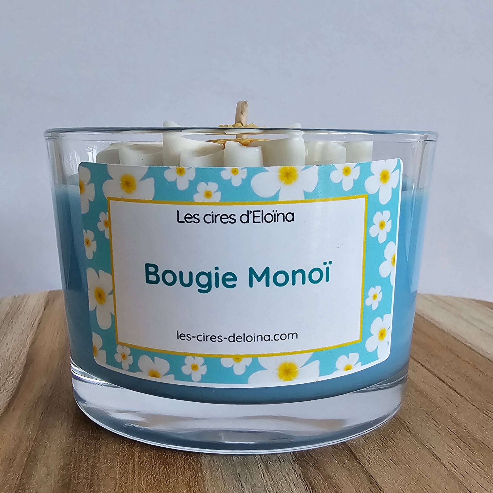 Bougie parfum monoï vue de face